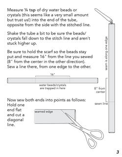 Make a Cooling Scarf instruction booklet, page 3