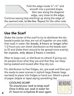 Make a Cooling Scarf instruction booklet, page 4